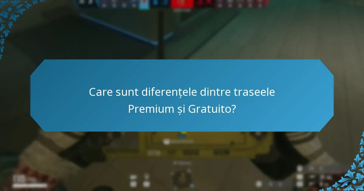 Care sunt diferențele dintre traseele Premium și Gratuito?