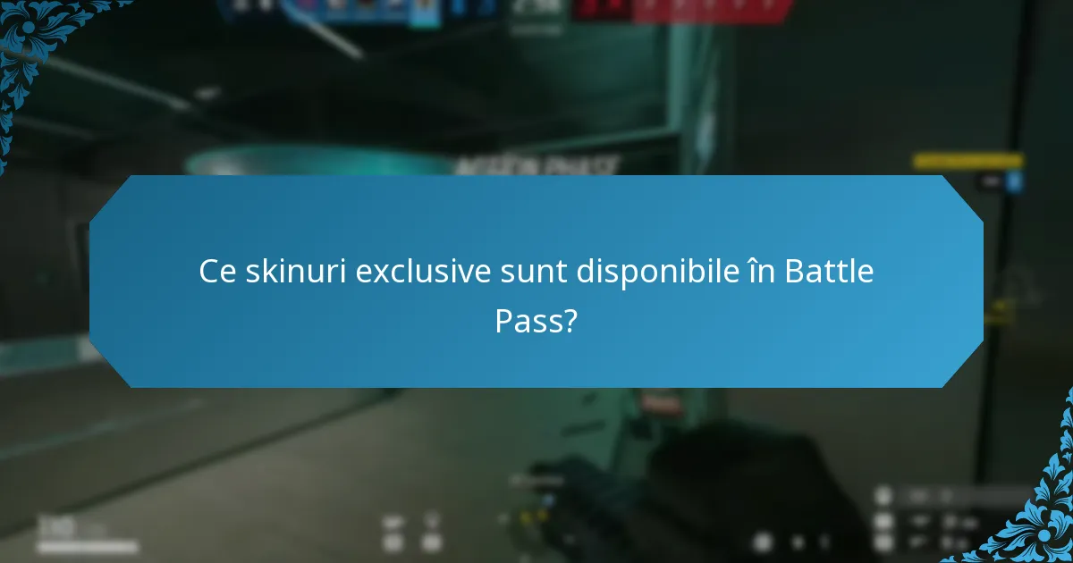 Ce cosmetice pentru arme pot fi câștigate prin Battle Pass?