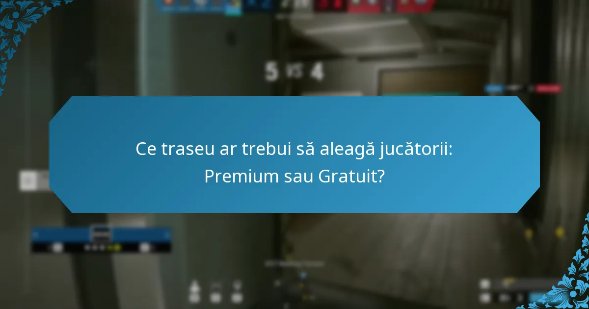 Ce traseu ar trebui să aleagă jucătorii: Premium sau Gratuit?